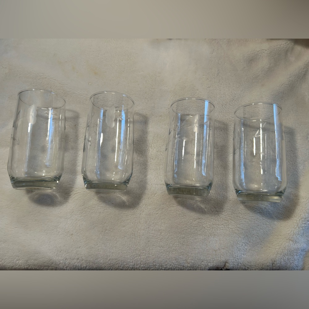 Vintage 1970's Princess House HERITAGE Flat Tumbler (Set of 4)